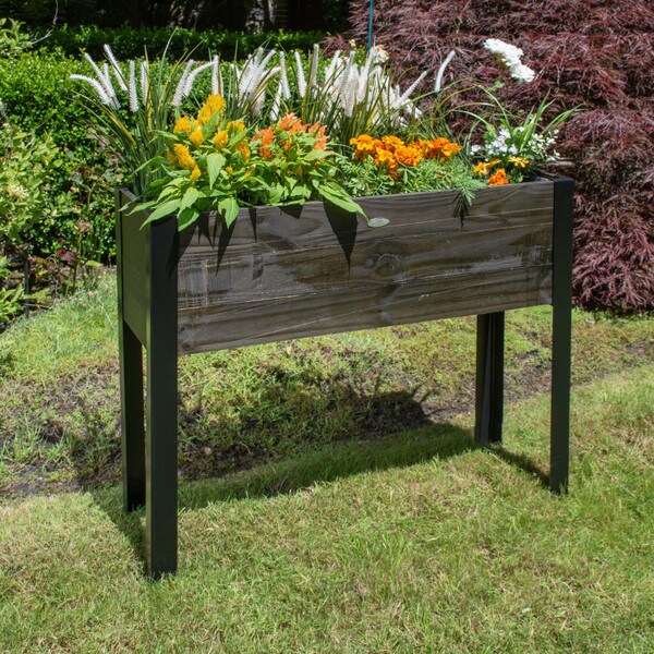 Recycled Wood Raised Planter